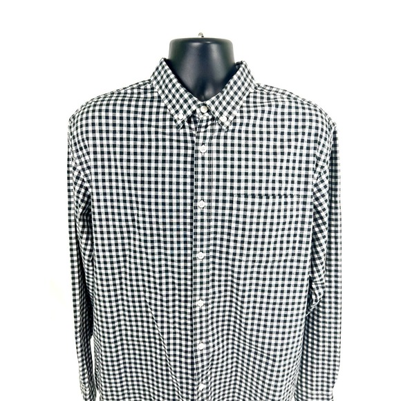 Old Navy Other - Old Navy button‎ down shirt mens XL Long Sleeve Plaid Black